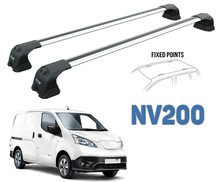 Paw Pro 3 Bar Ladder Roof Rack, Fits Nissan Nv200 2009-On, Silver Paw Pro 3 Bar Ladder Roof Rack, Fits Nissan Nv200 2009-On, Silver